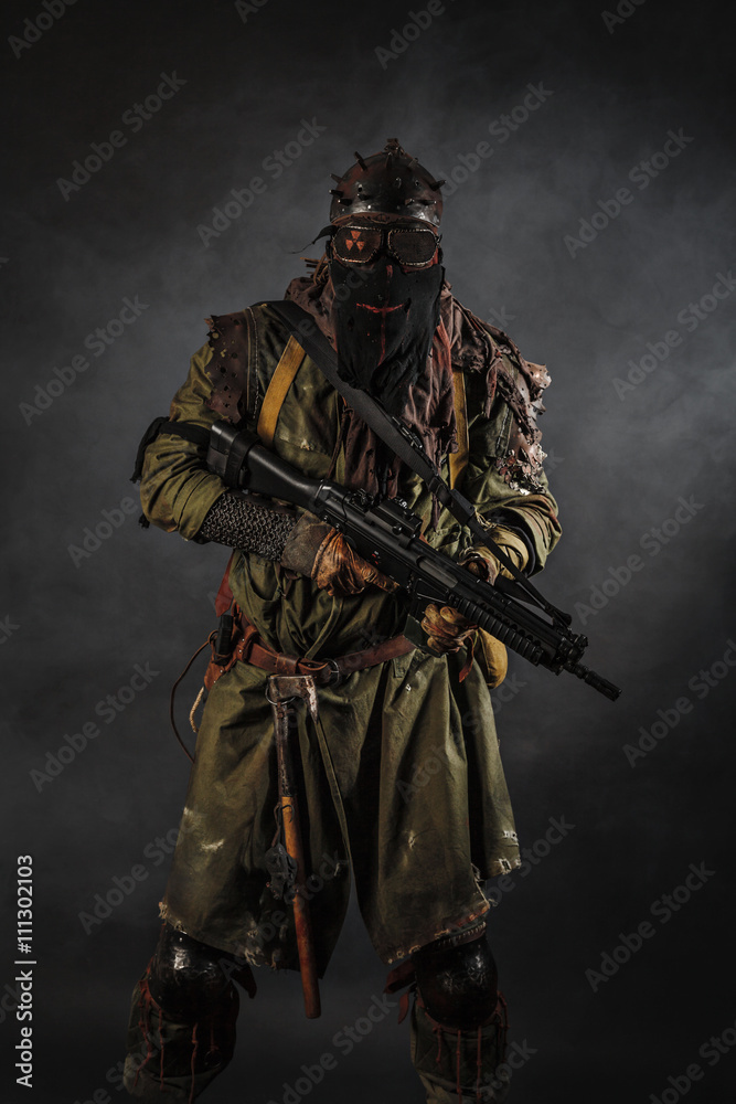 Fototapeta premium studio shot of nuclear survivor