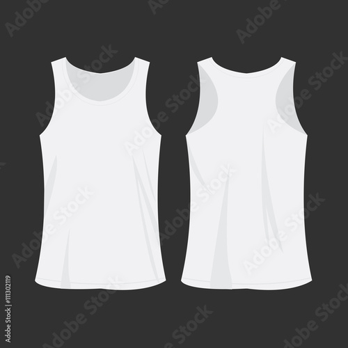 White sport top vector