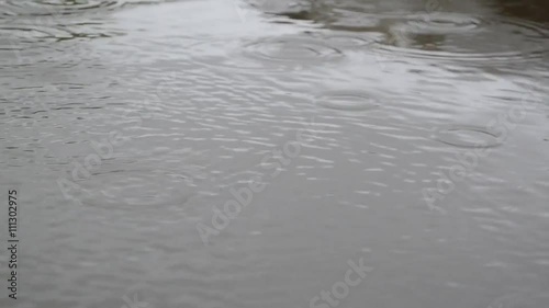 raindrops on pools
