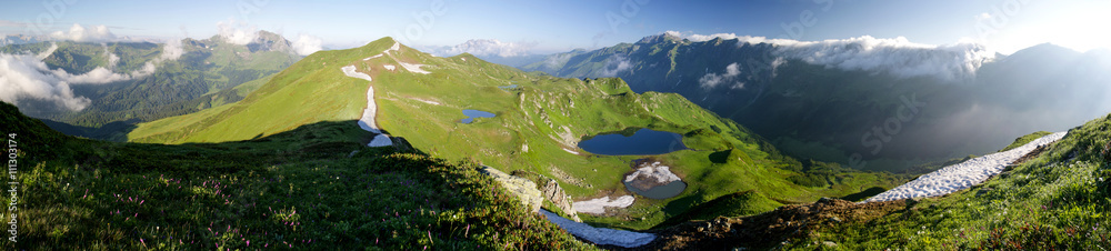 Valley of Seven Lakes in Abkhazia, Georgia