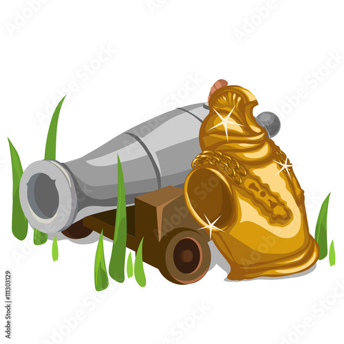 Ships cannon and Royal knight breastplate