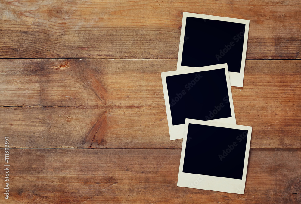 blank instant photos album. ready to put images blank instant photos album. ready to put images