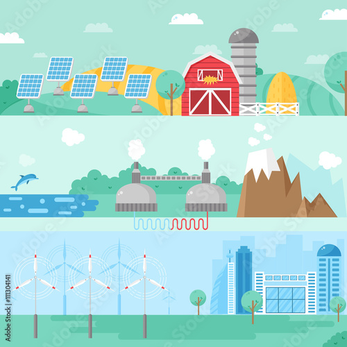 Alternative energy vector illustration.