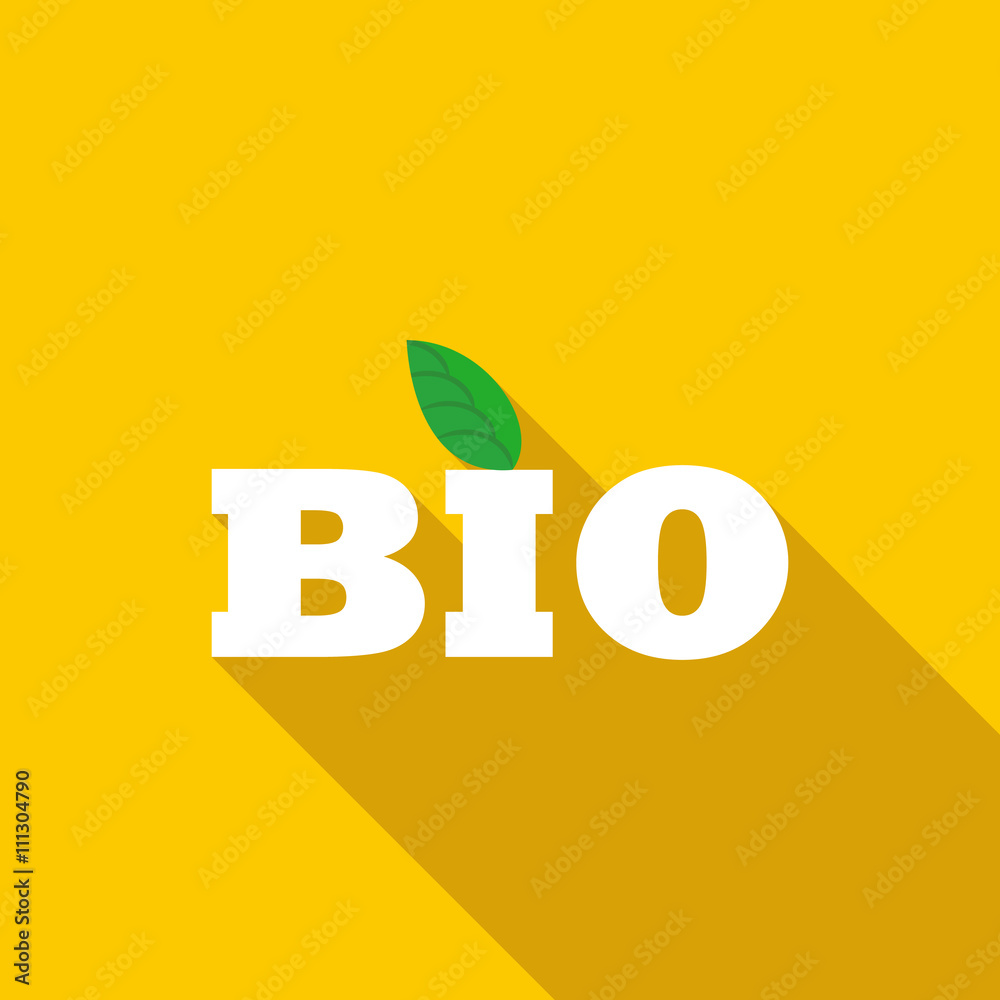 Bio icon, flat style Bio icon, flat style