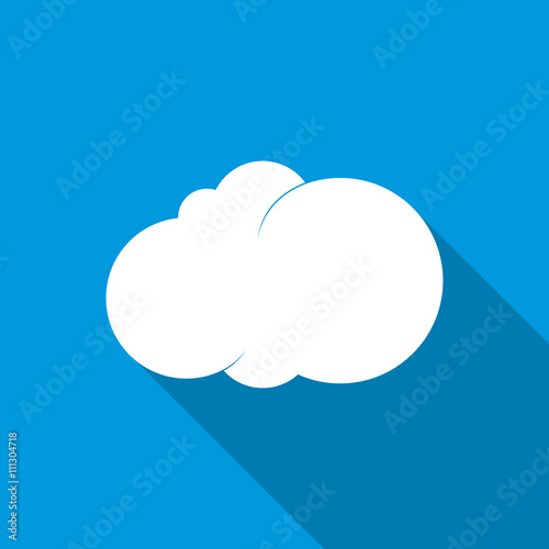 Cloud icon, flat style