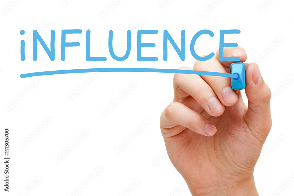 Influence Blue Marker Influence Blue Marker