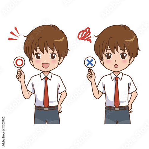男の子　ポーズ　イラスト