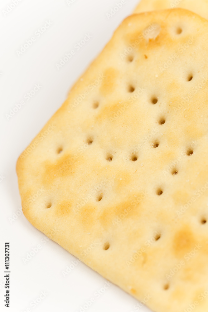 Crisp cookies isolated over white background Crisp cookies isolated over white background