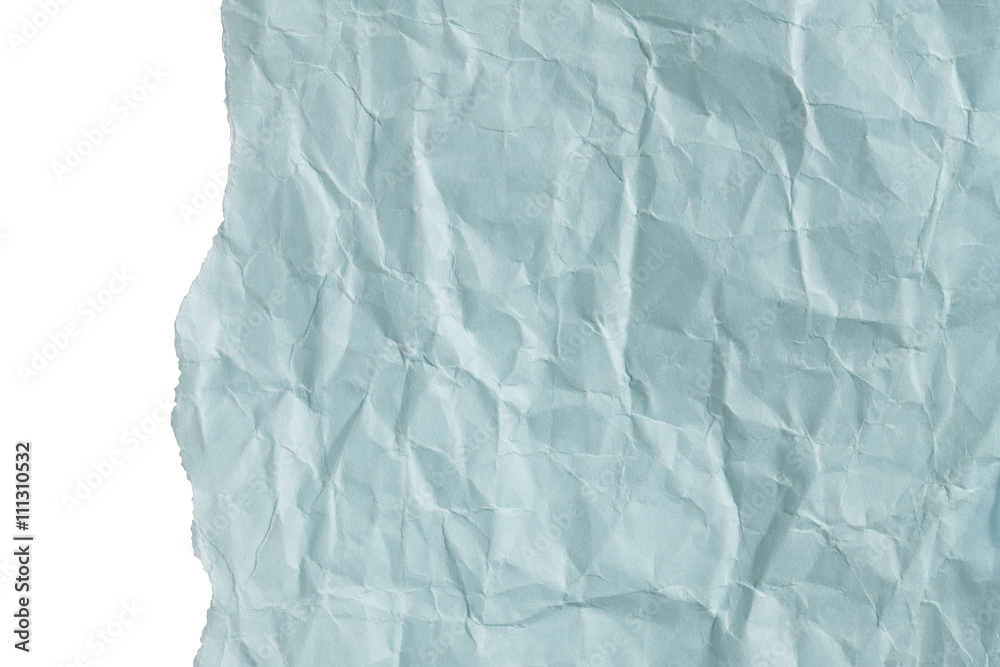 light blue paper crumpled and ripped Stock Photo