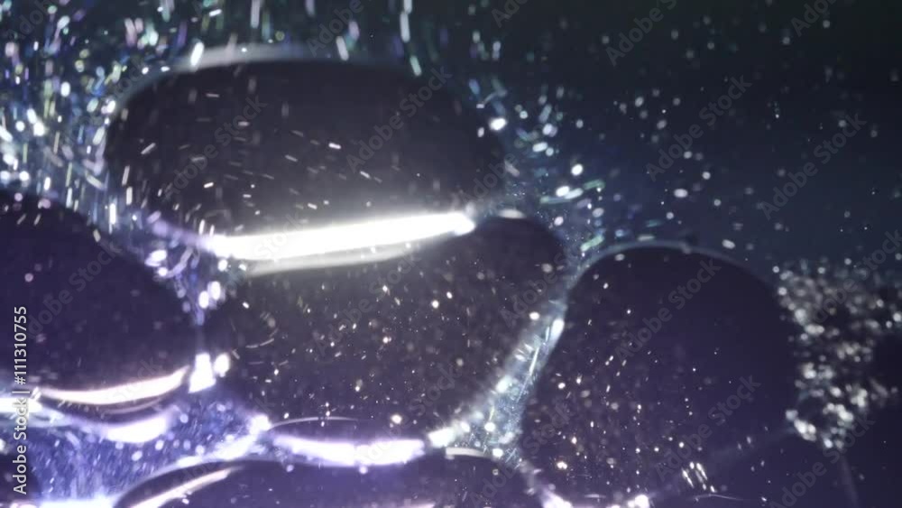 custom made wallpaper toronto digitalMacro closeup of an elements in water or oil, abstract background. 4K UHD.