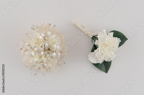 Fotografering Corsage and Boutonniere