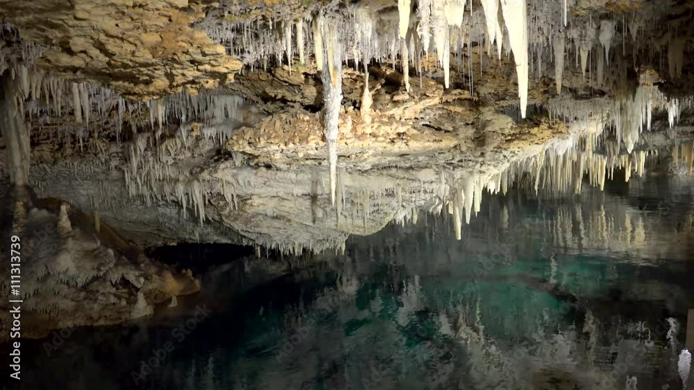 Speleothem in the Crystal Cave, Bermuda Speleothem in the Crystal Cave, Bermuda