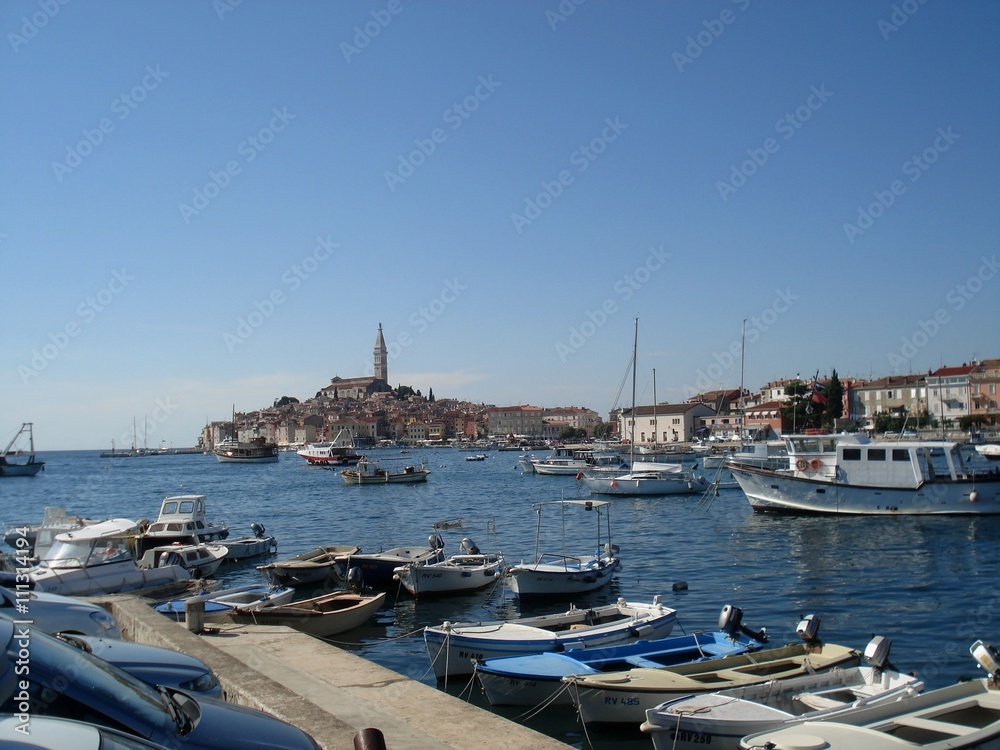 View over the wonderfull Rovinj old town