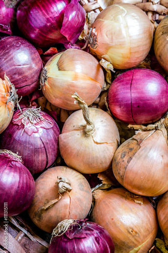 Onions and red onions