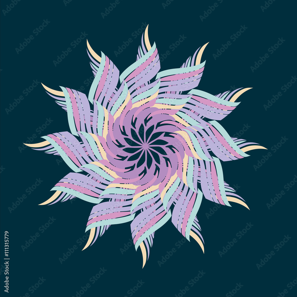 Vector mandala. Arabic ornament. Round sign on isolated backround. Vector mandala. Arabic ornament. Round sign on isolated backround.