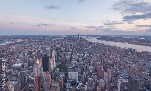 Downtown Manhattan während der Dämmerung © schulzfoto