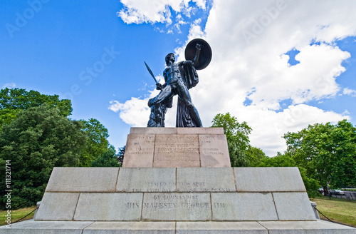 London,a monument to the Duke Of Wellington in Hide Park corner