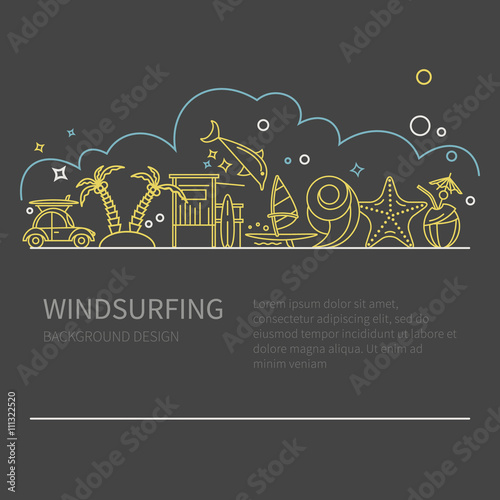 Linear concept windsurfing