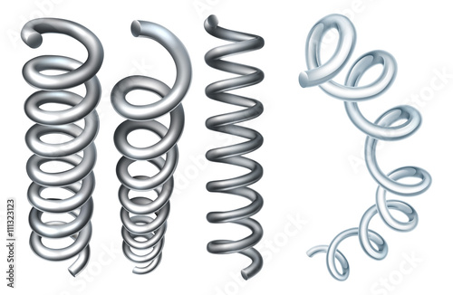 Steel Metal Spring Coil Design Elements