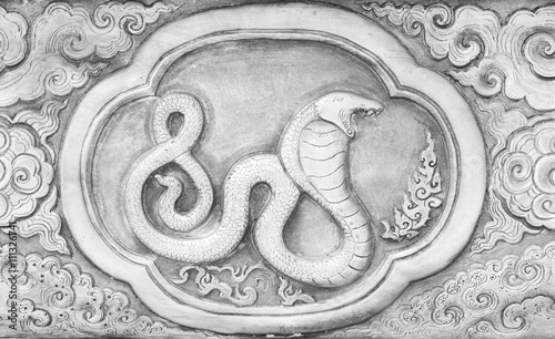 Engraving of the silver value, Zodiac symbol of thai traditional