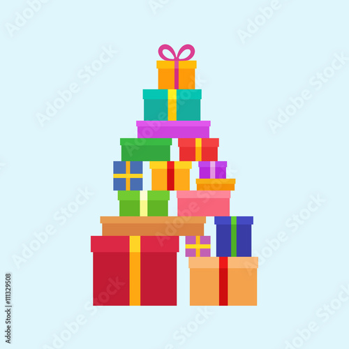 Stack of Christmas Boxes