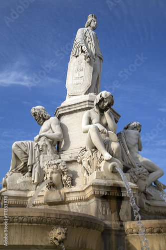 Fountain by Pradier  Esplanade Charles de Gaulle Square  Nimes