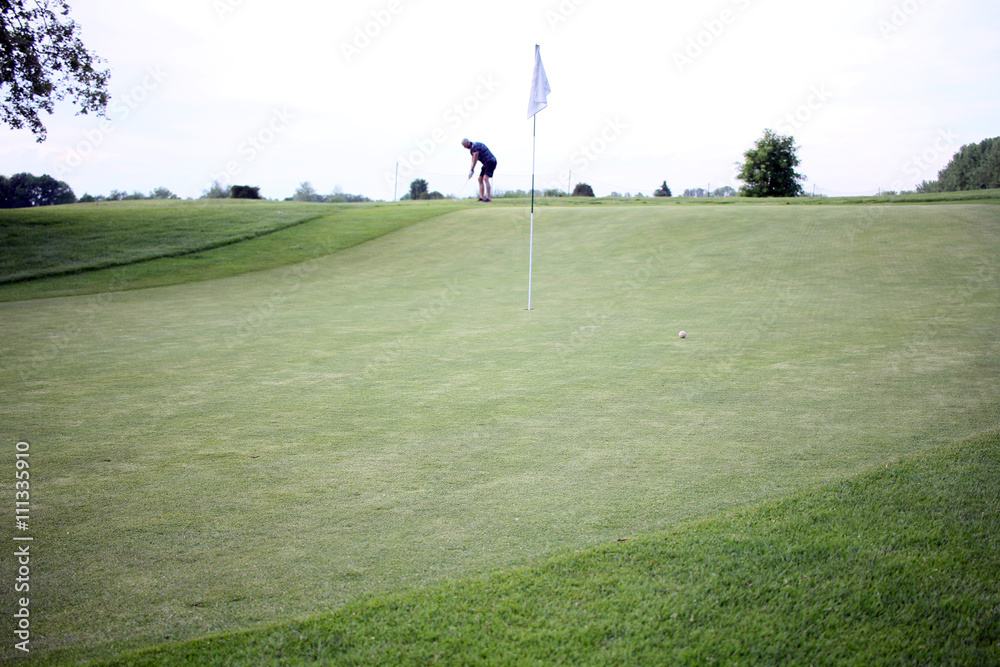 Obraz premium Golf Spieler