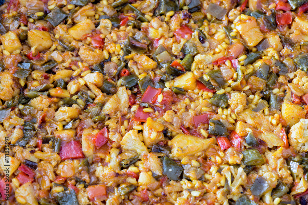 rice cod with vegetables rice cod with vegetables