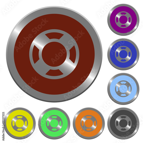 Color lifesaver buttons