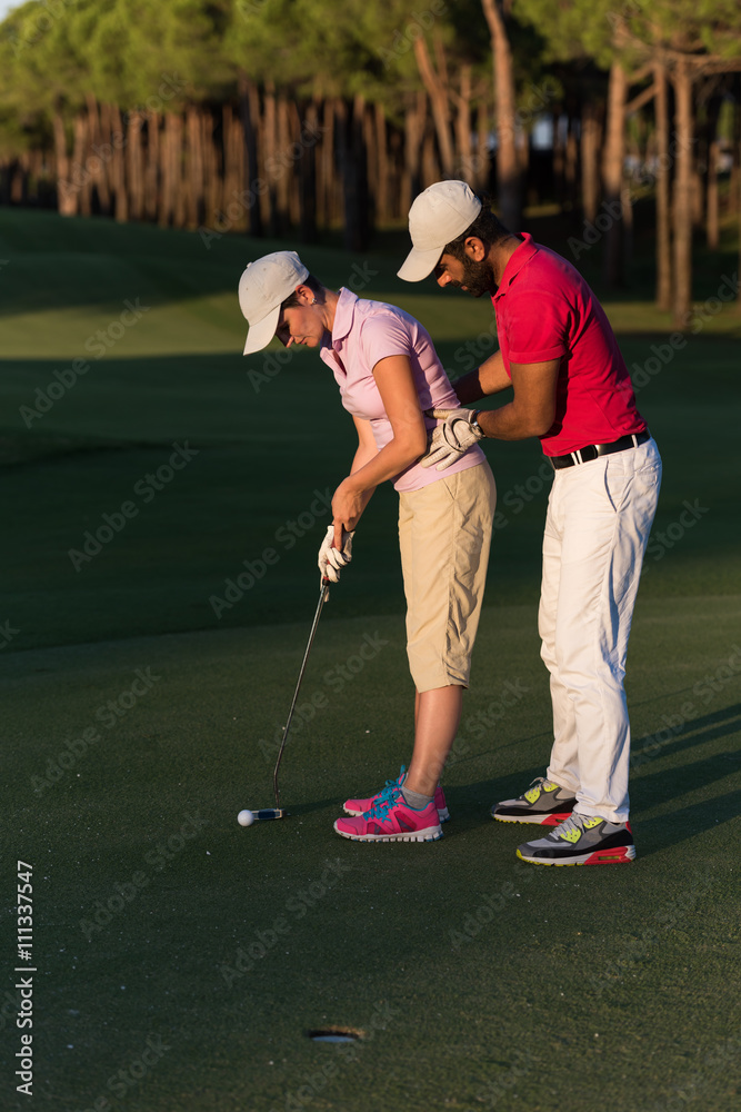Obraz premium golf instructions