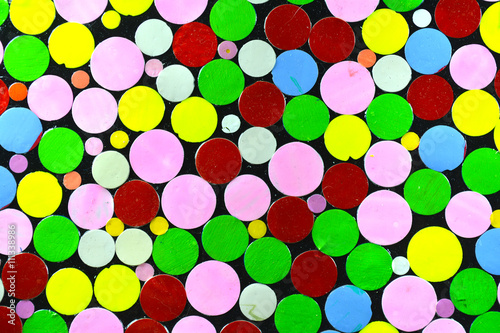 Background of many random color circles.