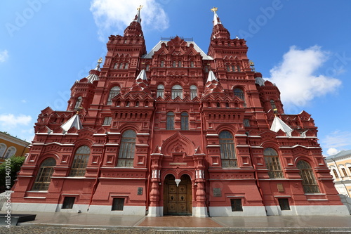 The building of the Russian State Historical Museum on Red Square in Moscow