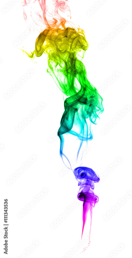 Fototapeta premium Abstract multicolored smoke
