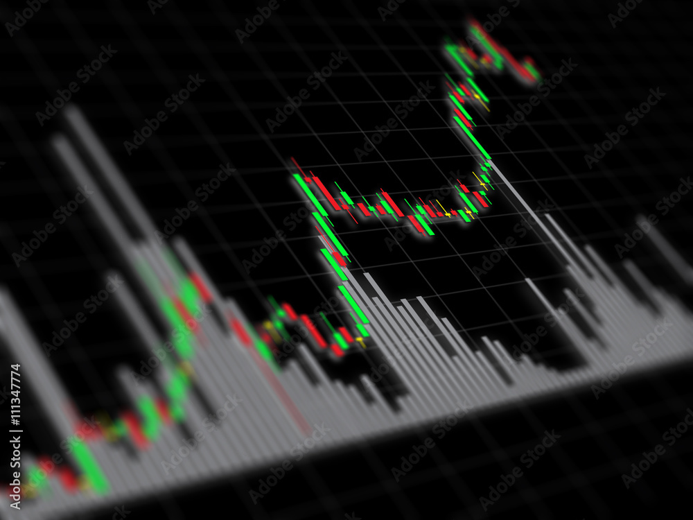 Candle stick graph chart of crude oil price stock exchange tradi StockFoto Adobe Stock