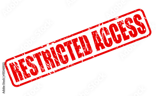 RESTRICTED ACCESS red stamp text