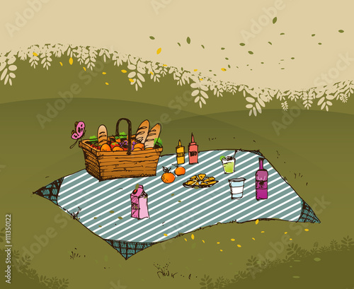 Outdoor picnic in park