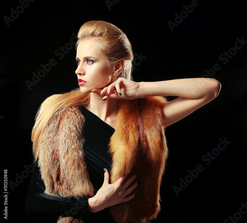 Beautiful young woman with ...