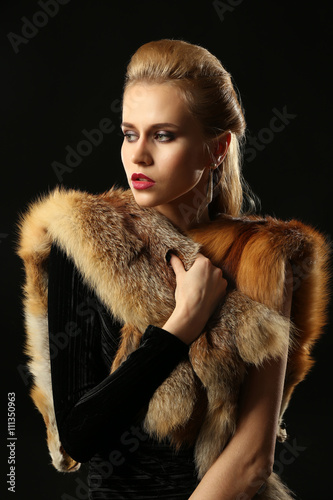 Beautiful young woman with ...