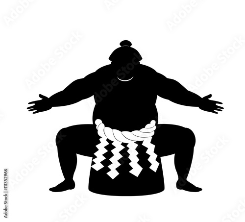 japanese Sumo wrestler .vector art