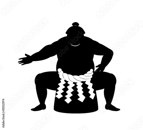 japanese Sumo wrestler .vector art