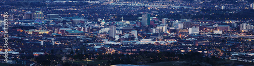 Aerial panorama of Belfast photo