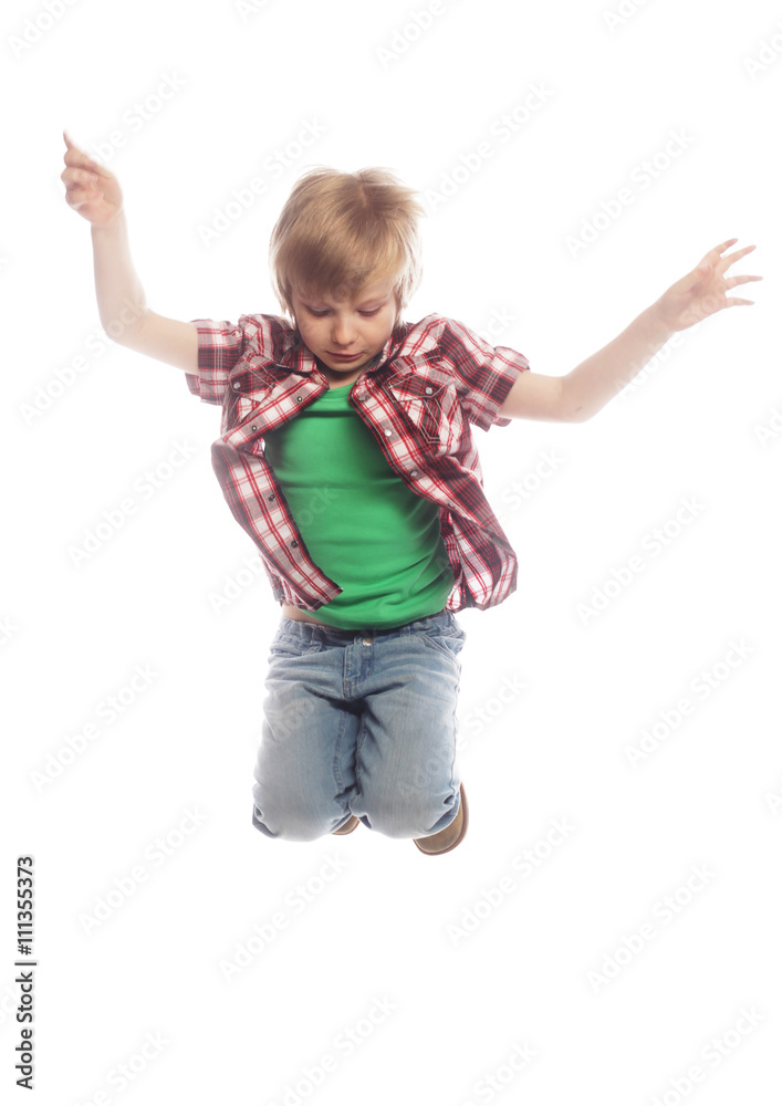 Little boy jumping Little boy jumping