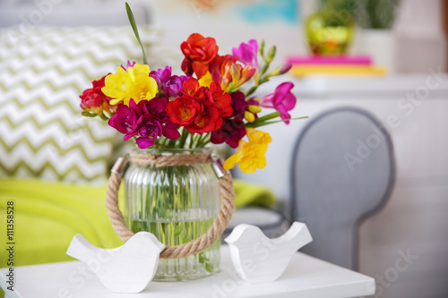 Beautiful freesia flowers o...