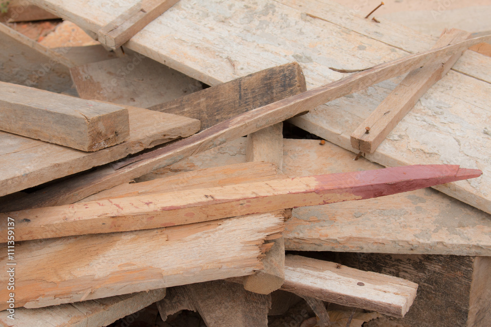 Stacked wood pine timber for construction buildings Background