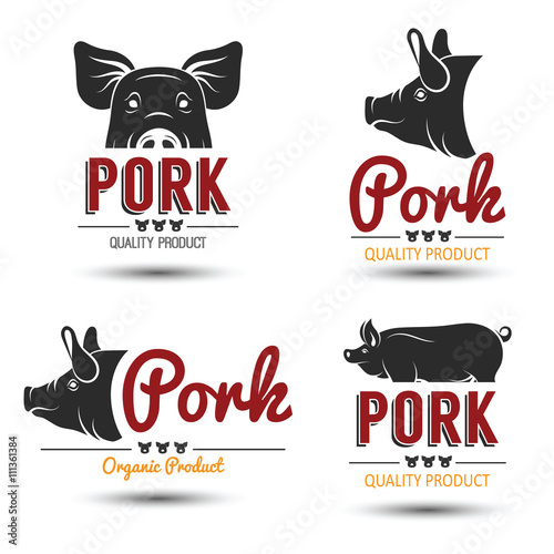 pork label vector