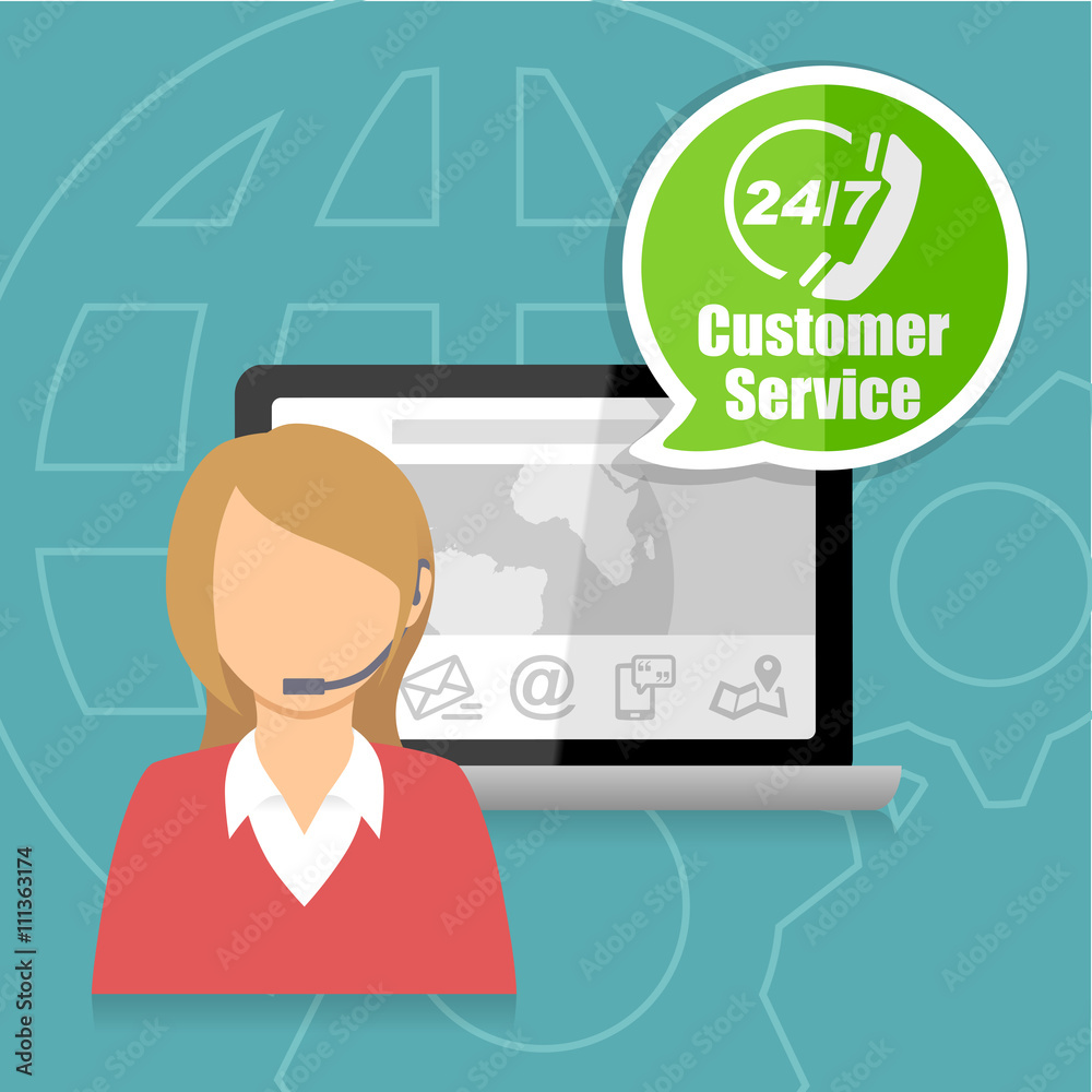 Customer Service Technical Support Concept Customer Service Technical Support Concept
