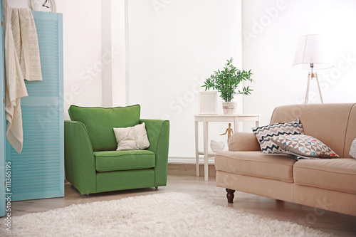 Modern room design interior