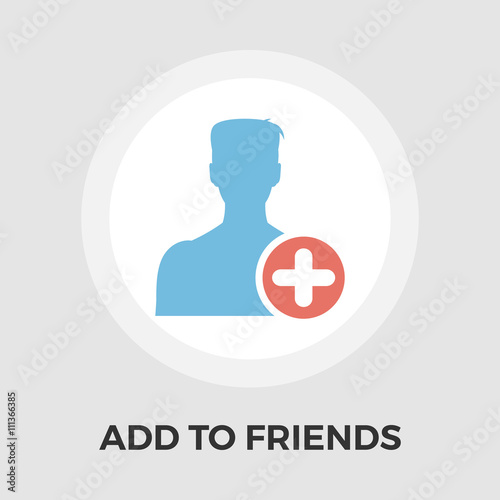 Add to Friends Flat Icon