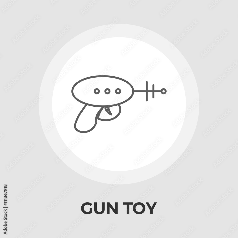 Gun Toy Flat Icon