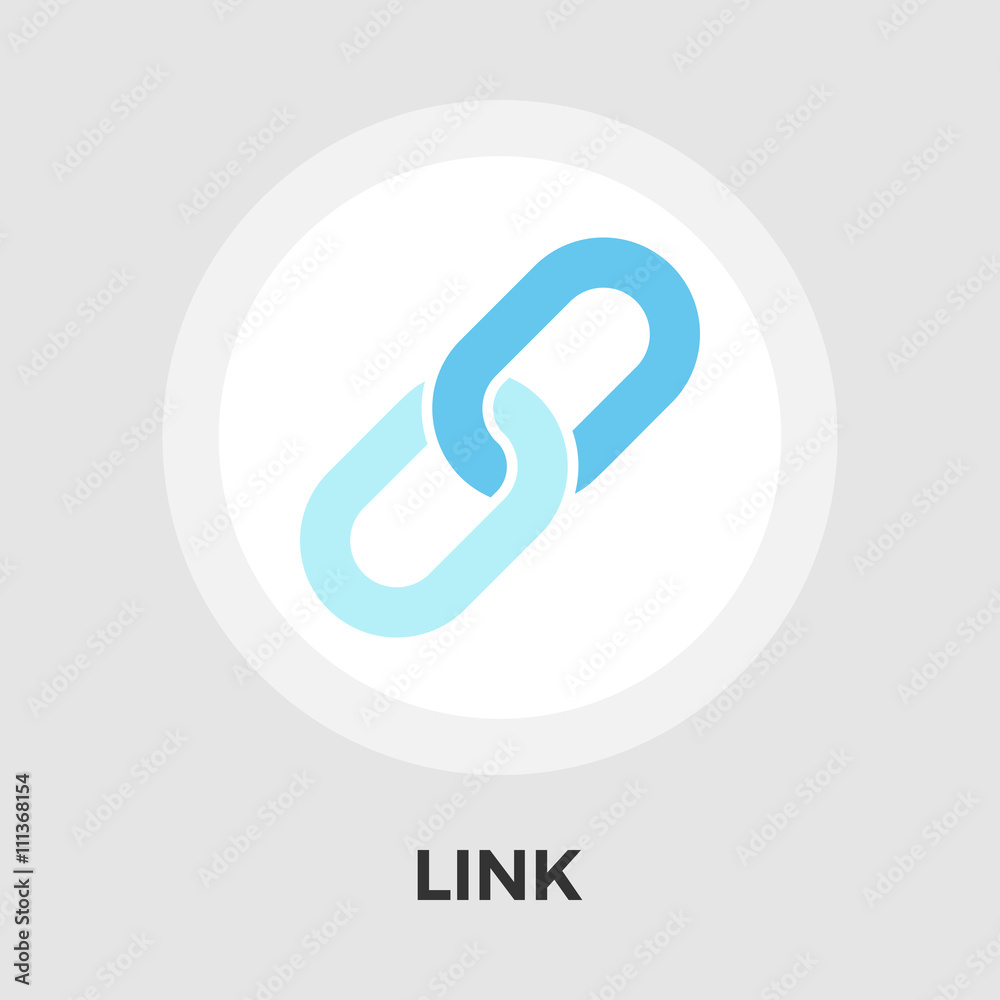 Link vector flat icon Link vector flat icon